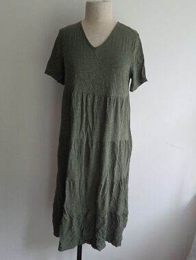 Naturals D&Co Tiered T-shirt Dress